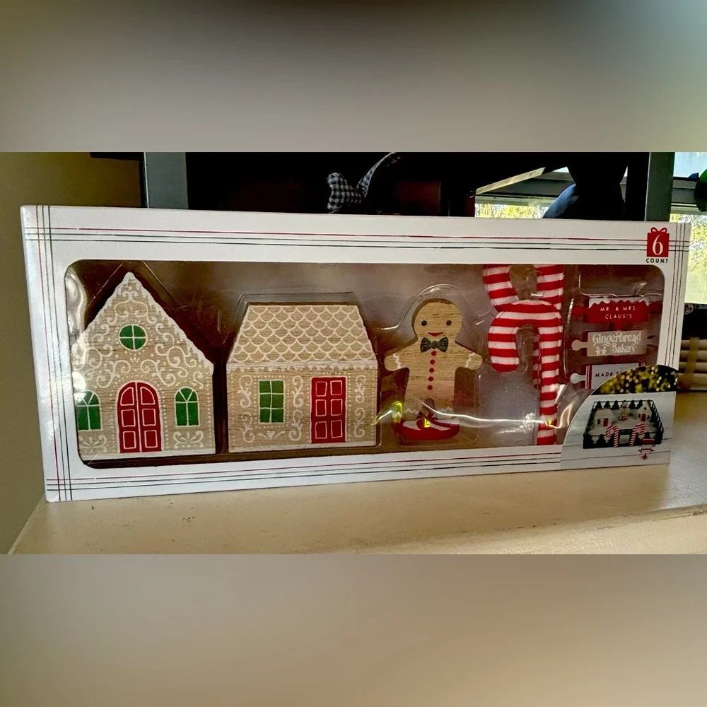 Target 6 count Gingerbread Tiered Tray Props.